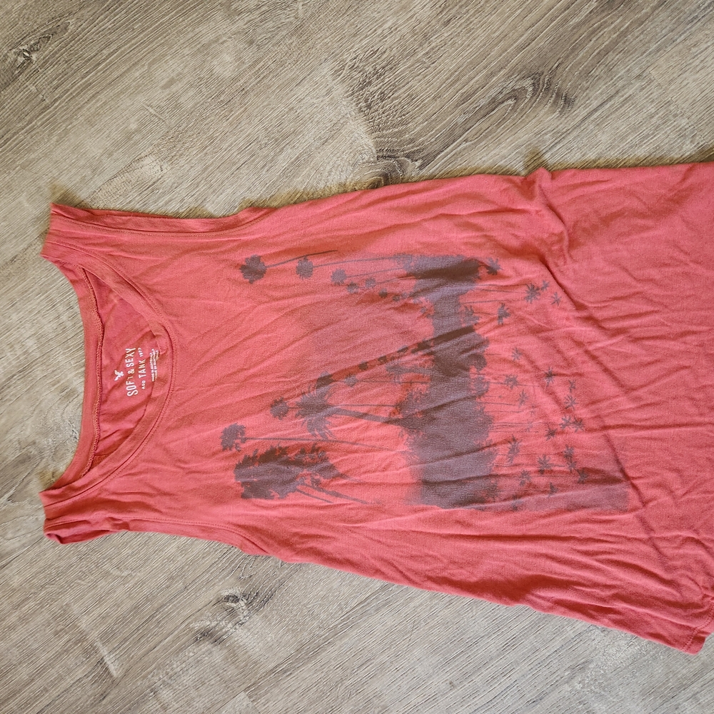 American Eagle Outfitters Soft & Sexy Red Tank Top